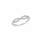 Infinity Spark American Diamond Ring – ZILVARA